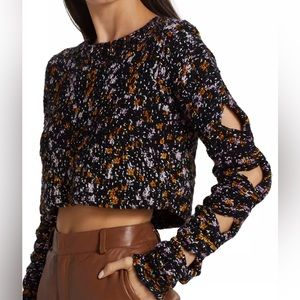 SEA Ceres Crochet Cut-Out Sweater